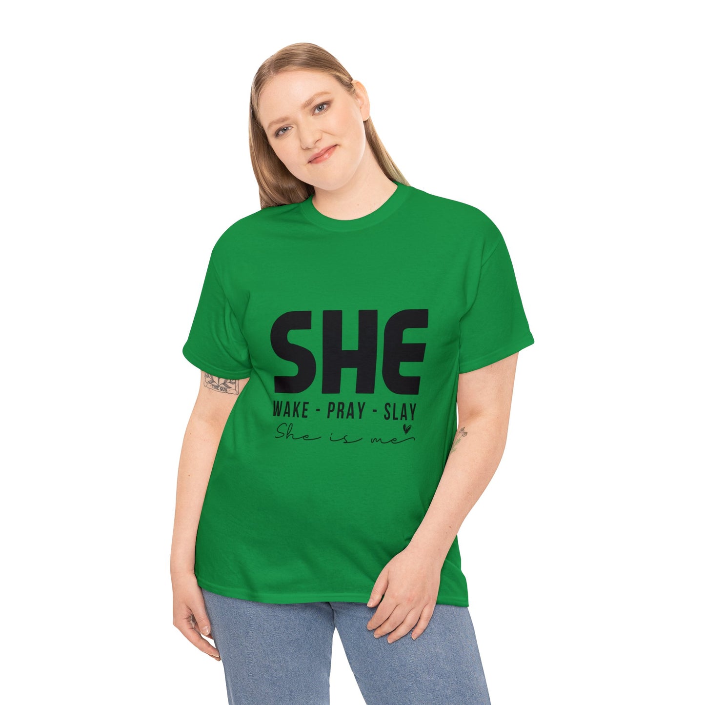 "She" Unisex Heavy Cotton Tee