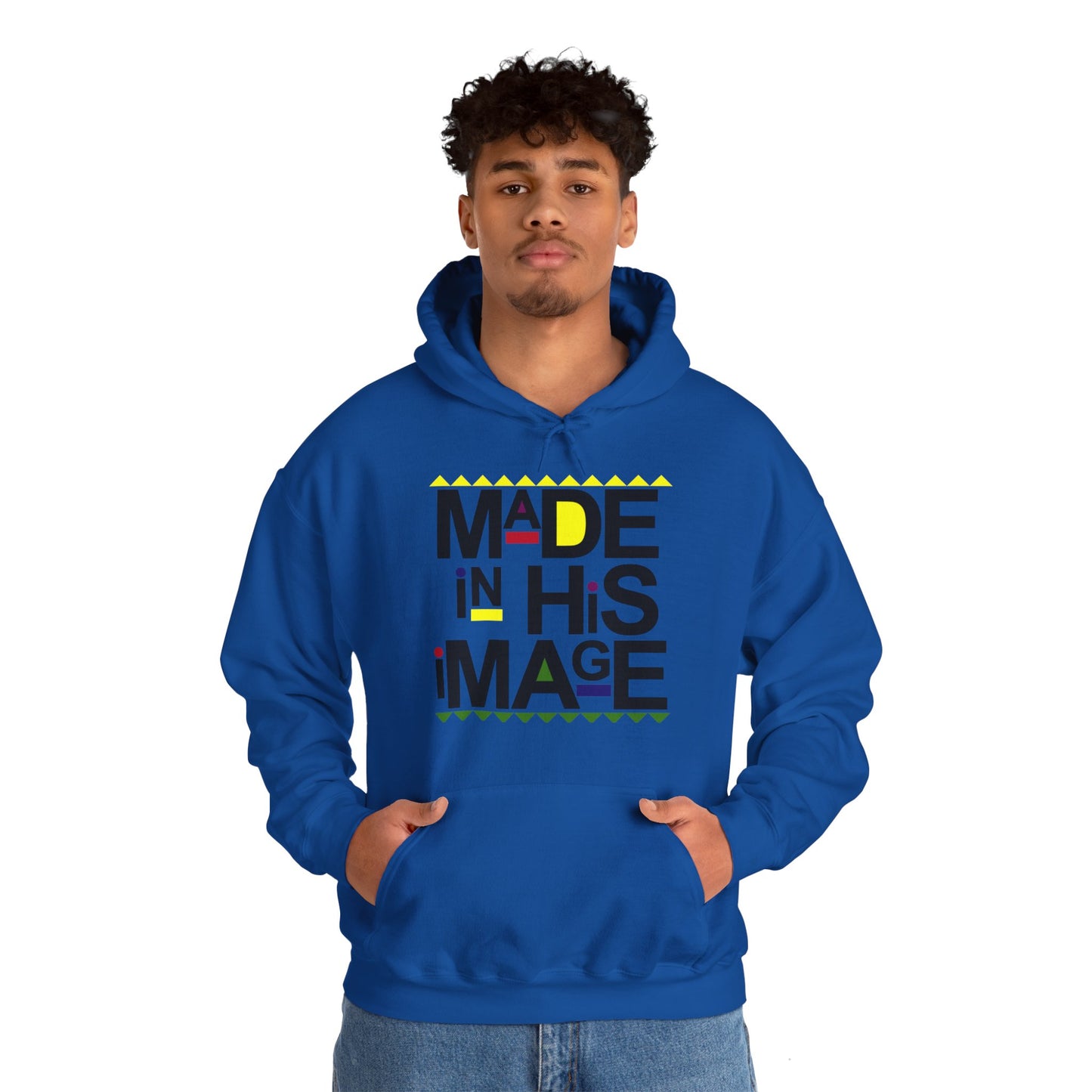 "Made in His Image" Unisex Heavy Blend™ Hooded Sweatshirt