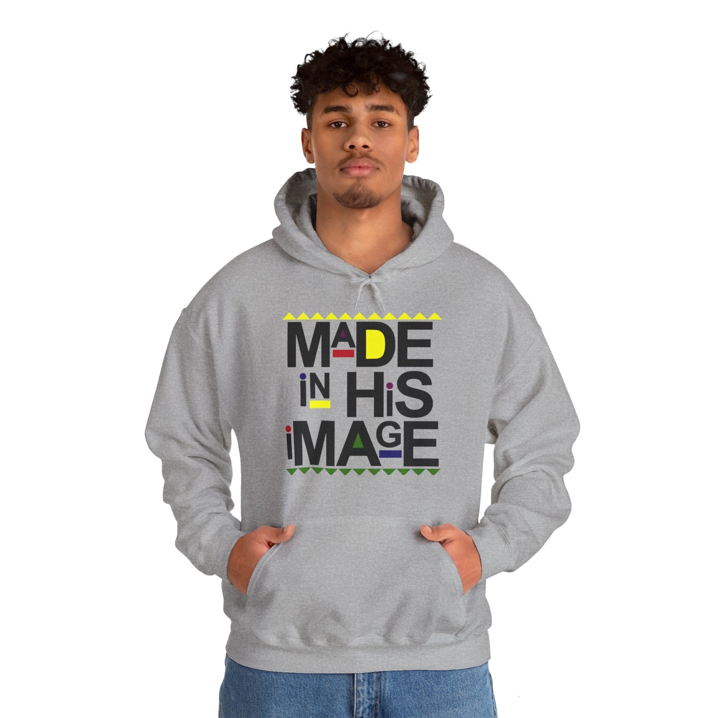 "Made in His Image" Unisex Heavy Blend™ Hooded Sweatshirt