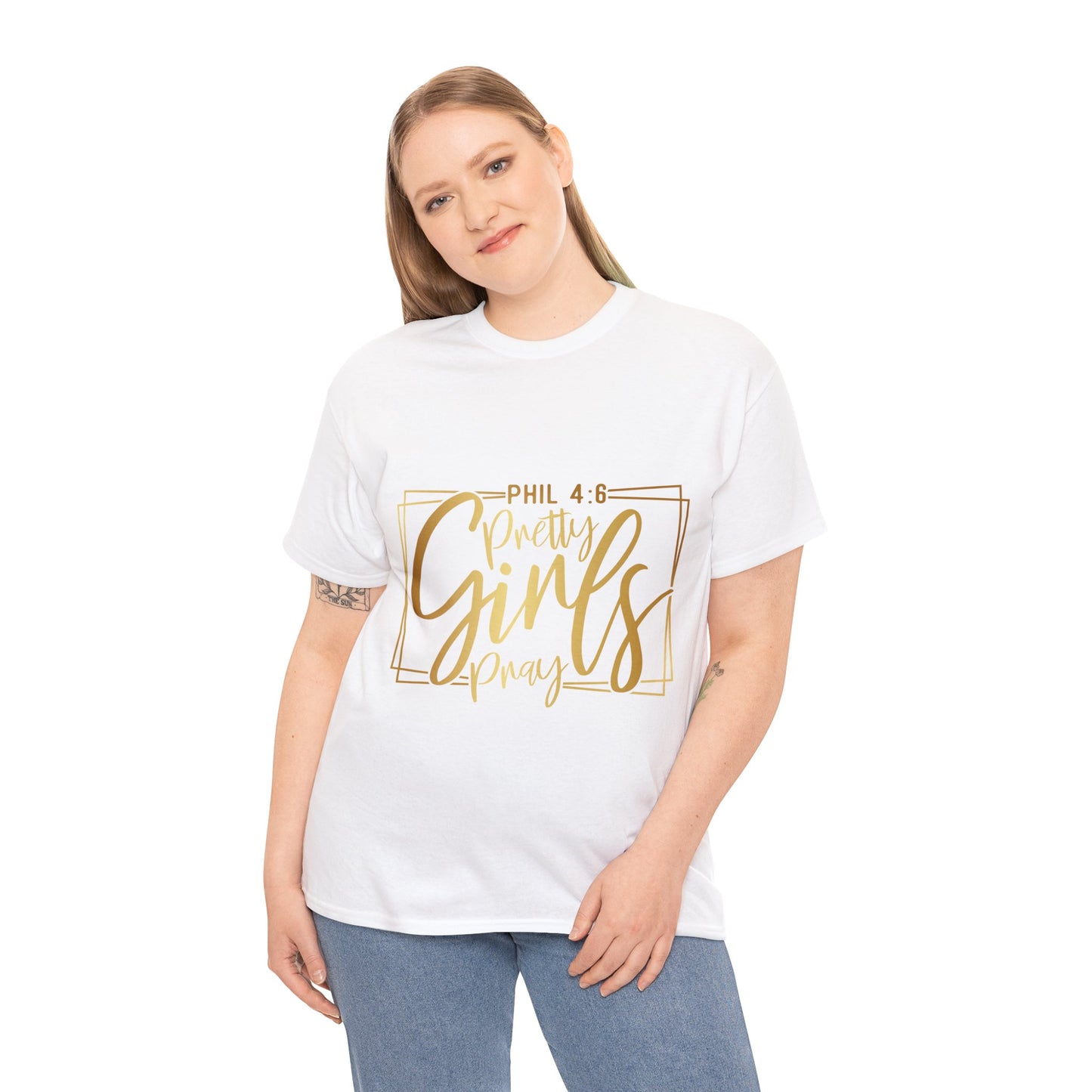 "Pretty Girls Pray" Unisex Heavy Cotton Tee