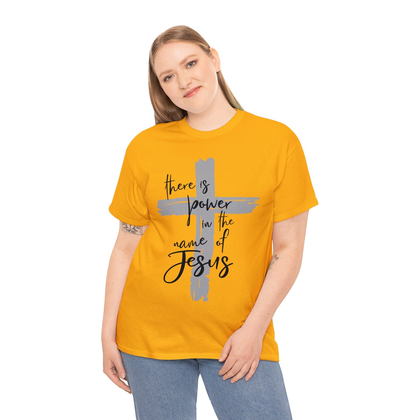 "Power in the Name of Jesus" Unisex Heavy Cotton Tee