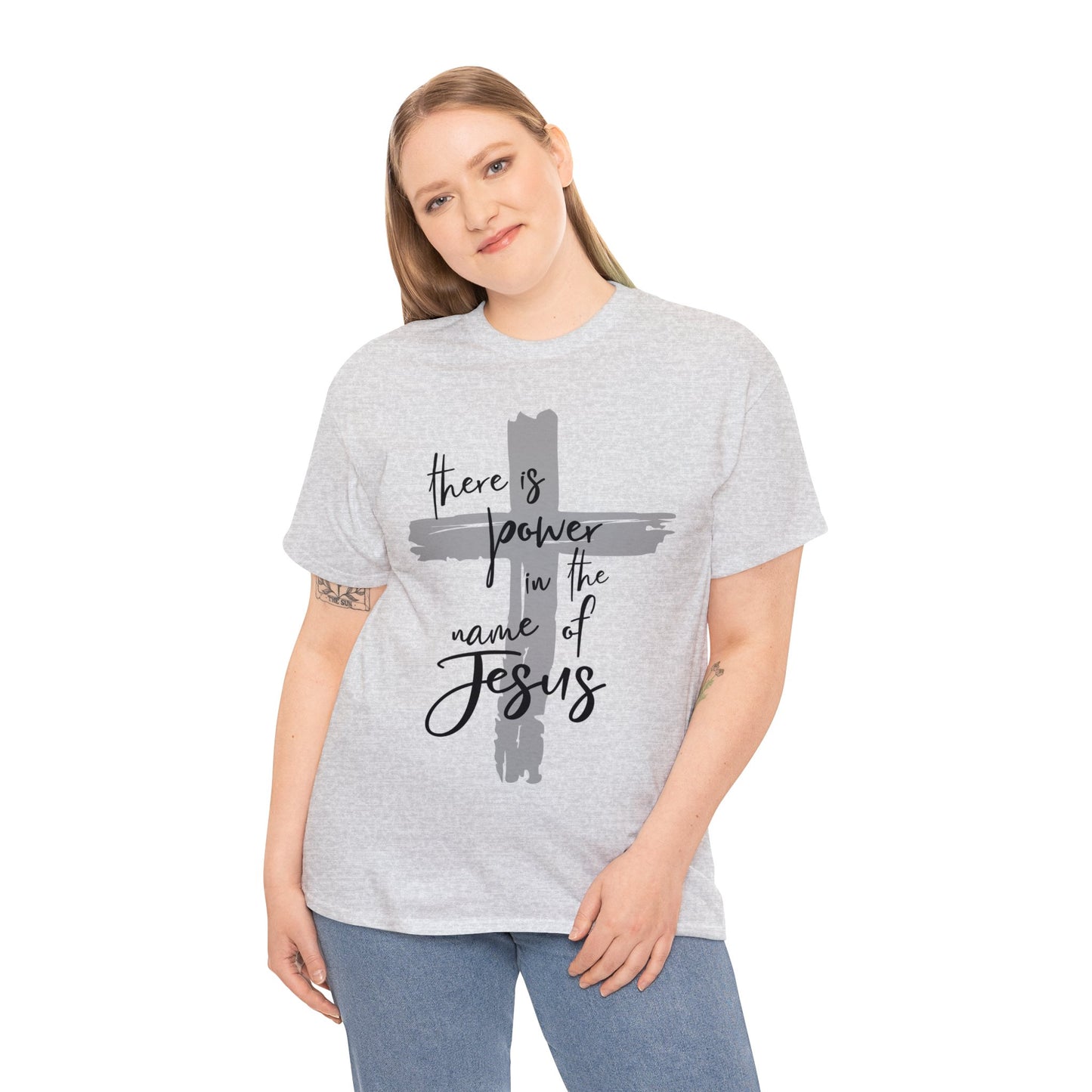 "Power in the Name of Jesus" Unisex Heavy Cotton Tee