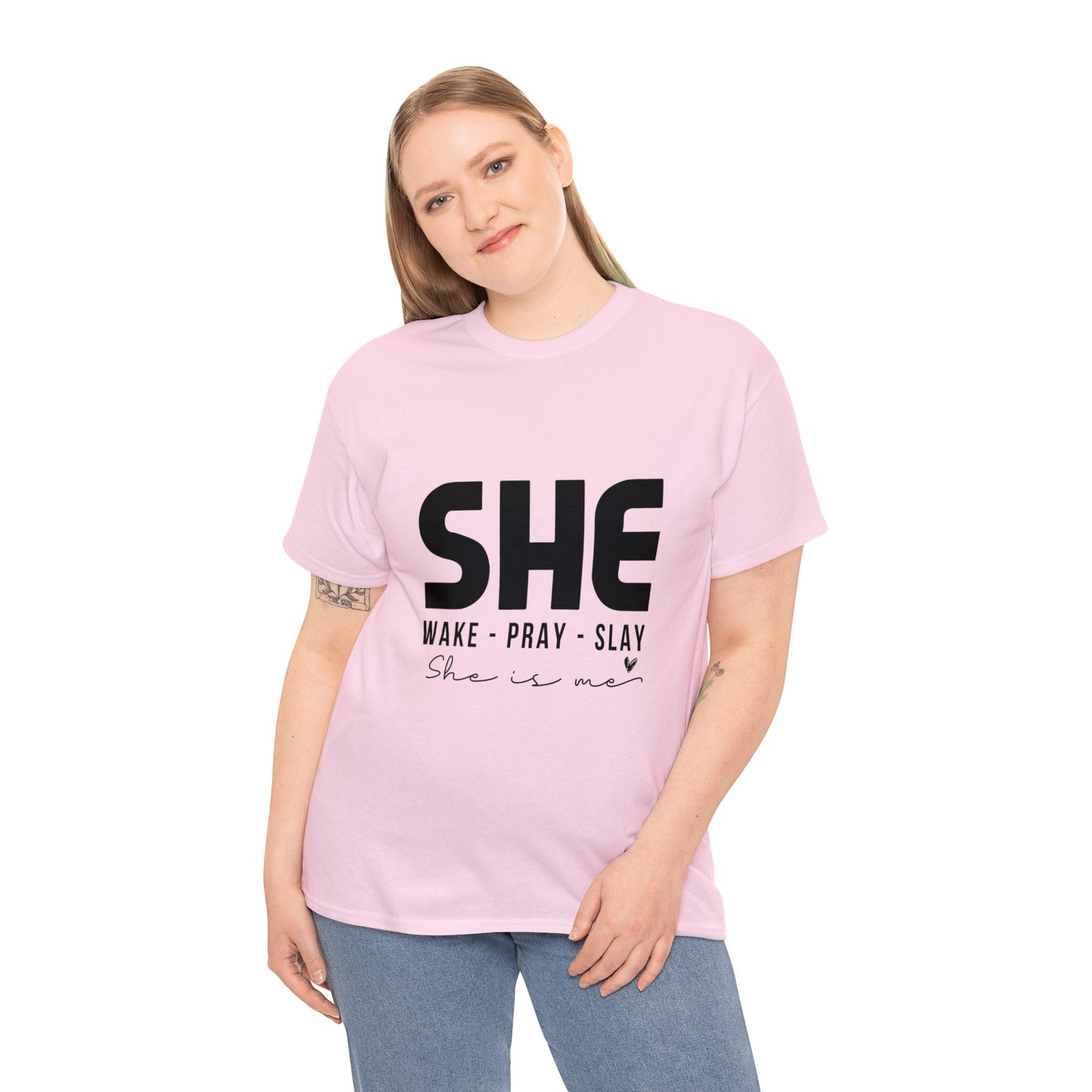 "She" Unisex Heavy Cotton Tee