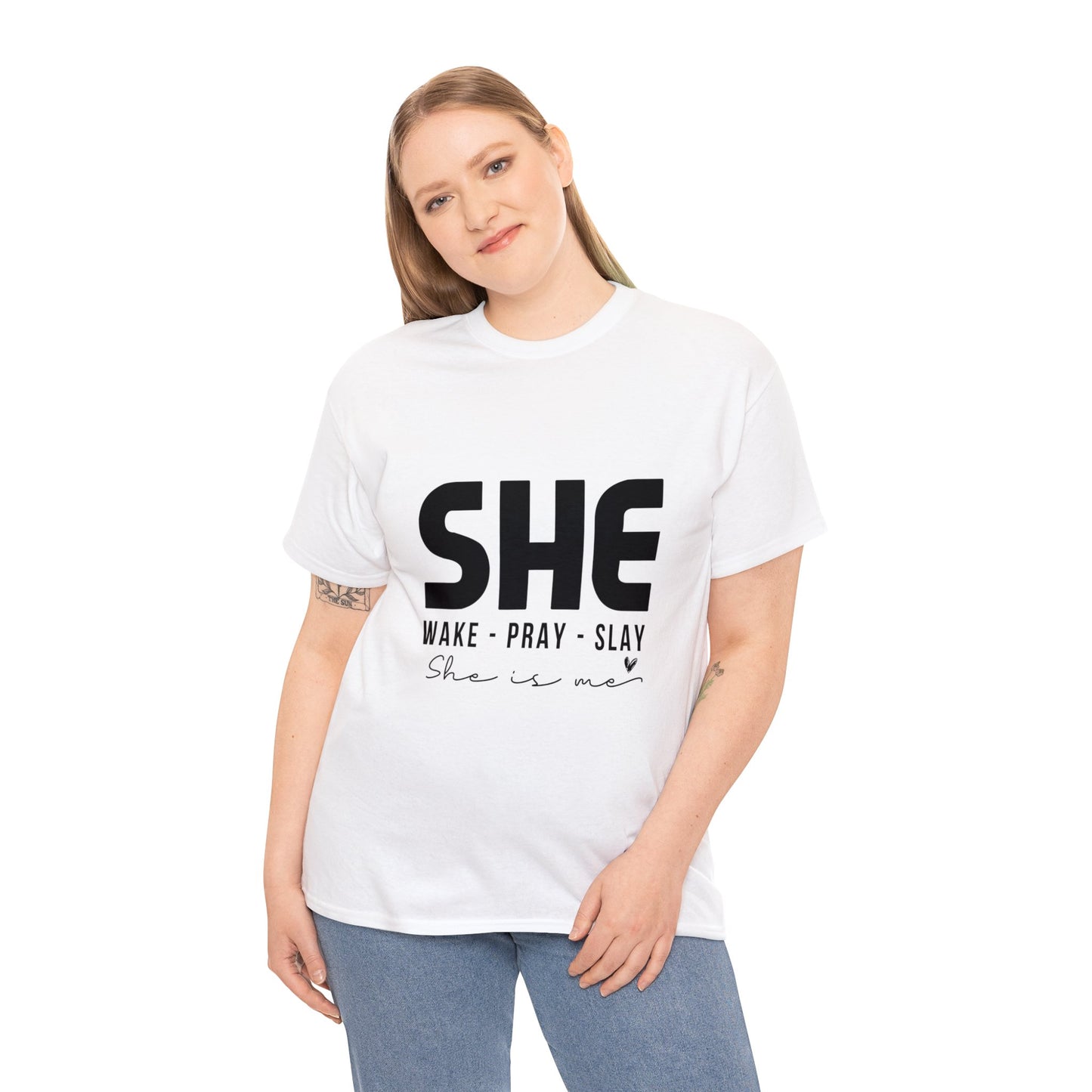 "She" Unisex Heavy Cotton Tee