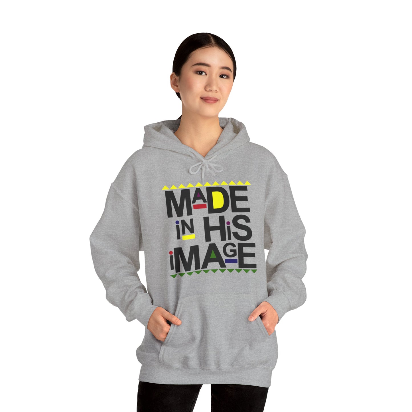 "Made in His Image" Unisex Heavy Blend™ Hooded Sweatshirt