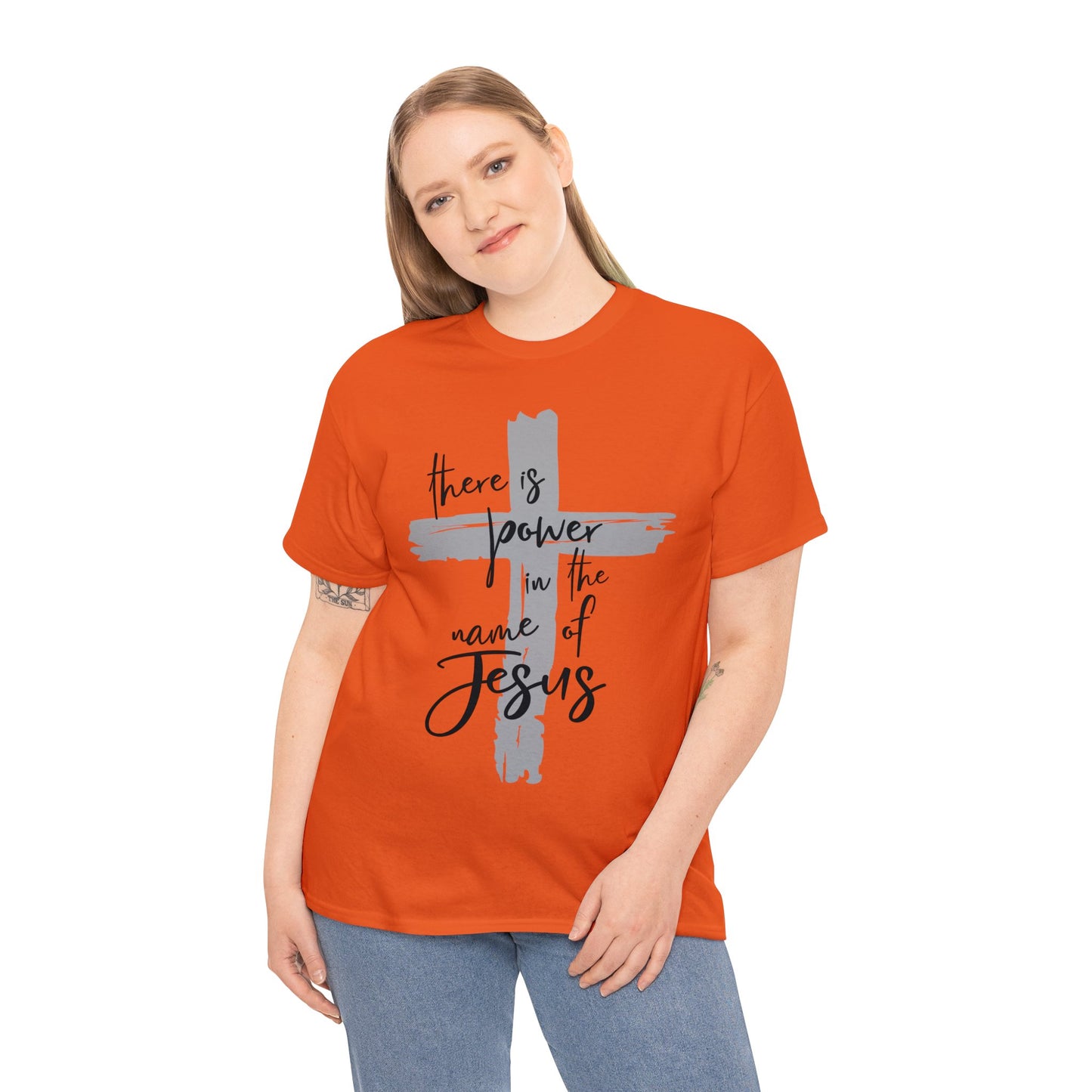 "Power in the Name of Jesus" Unisex Heavy Cotton Tee