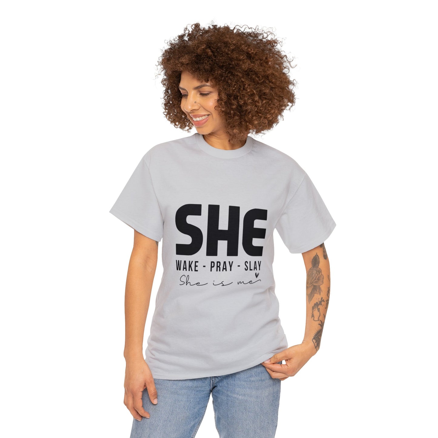 "She" Unisex Heavy Cotton Tee