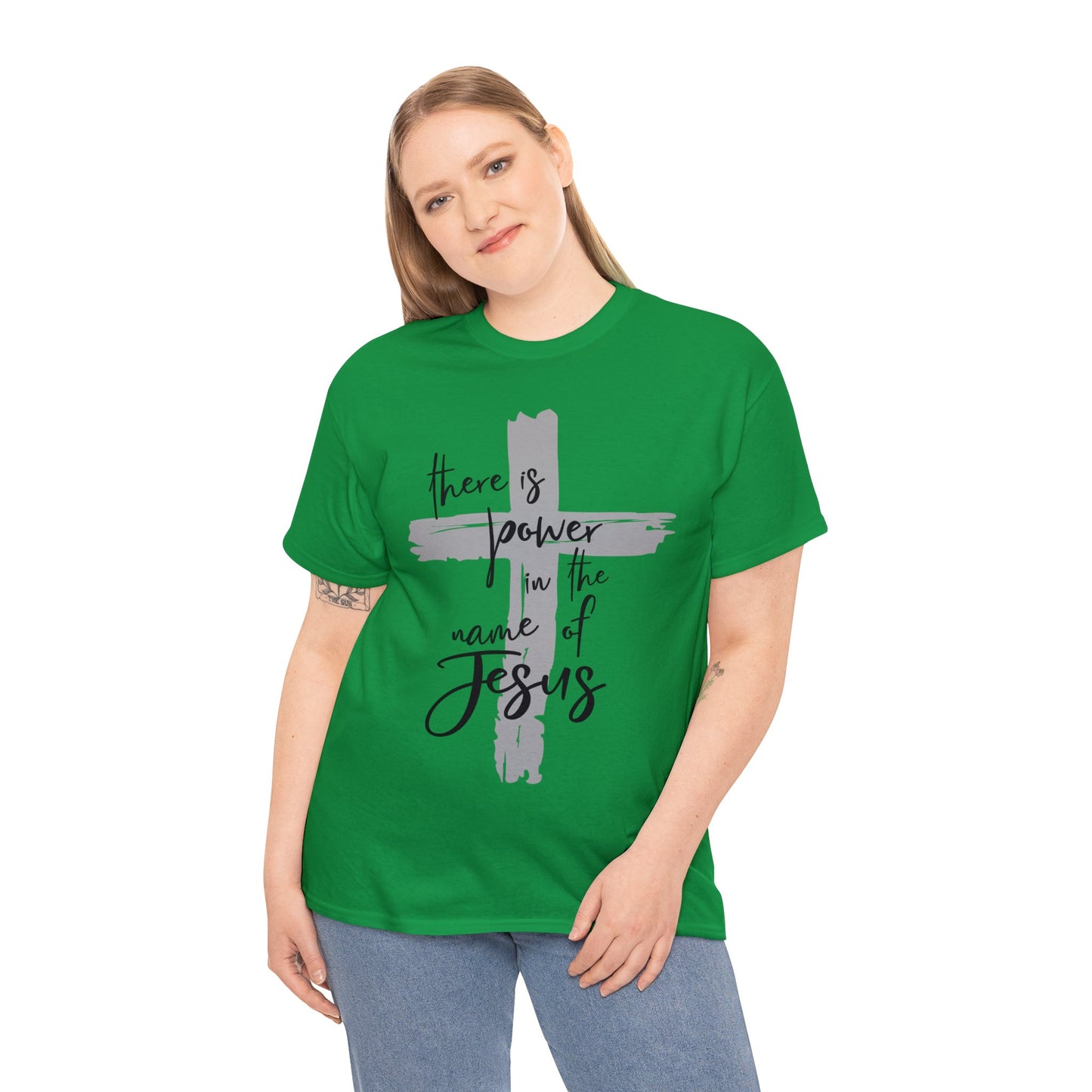 "Power in the Name of Jesus" Unisex Heavy Cotton Tee