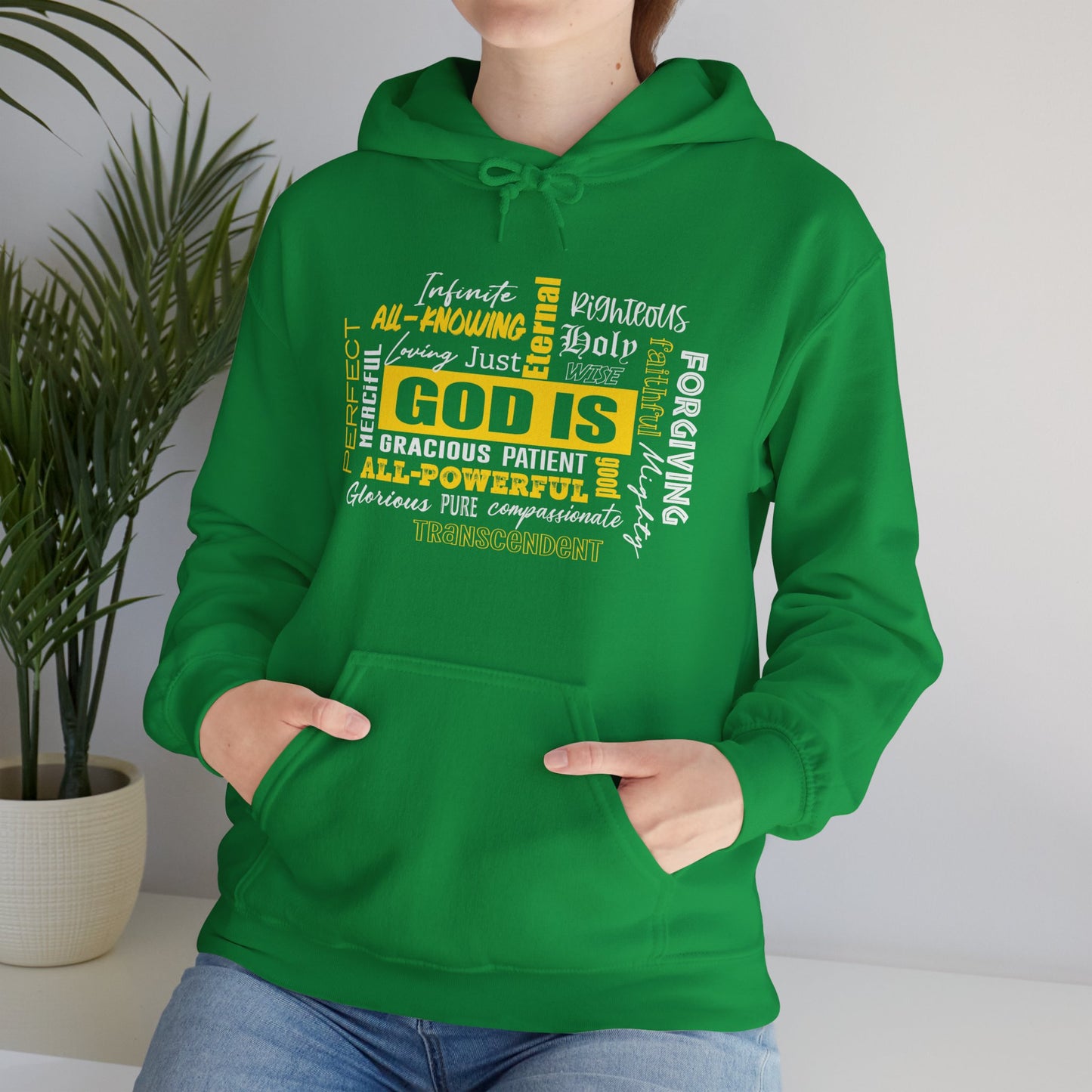 "God is" Unisex Heavy Blend™ Hooded Sweatshirt