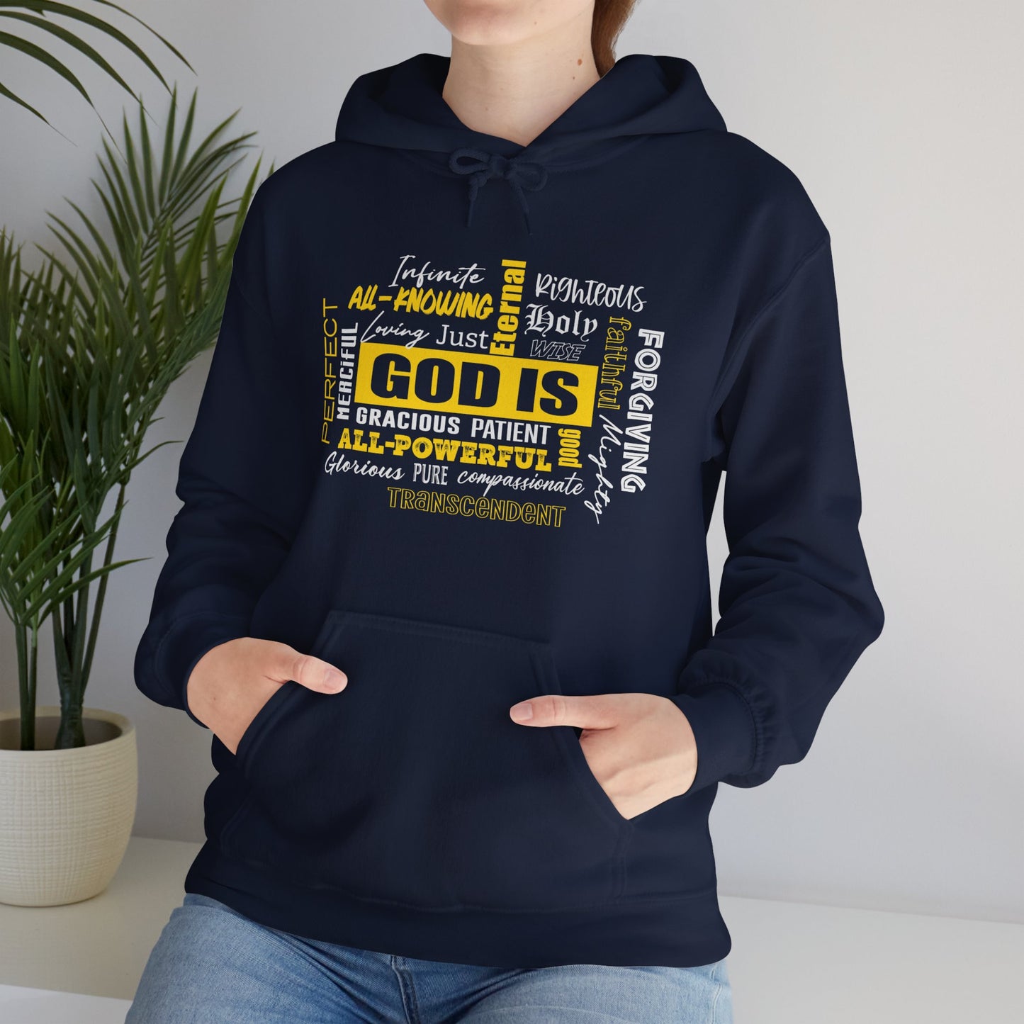 "God is" Unisex Heavy Blend™ Hooded Sweatshirt