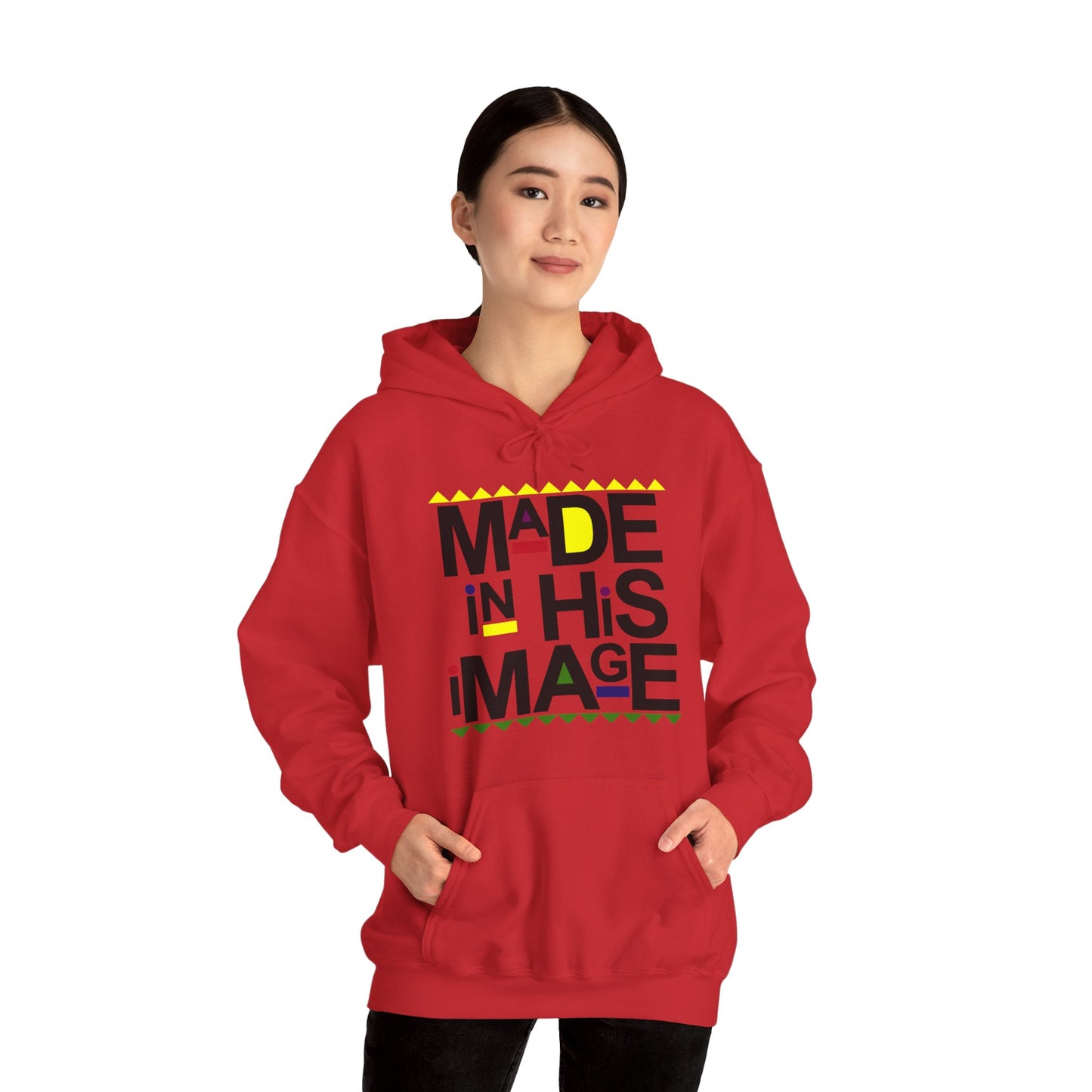 "Made in His Image" Unisex Heavy Blend™ Hooded Sweatshirt