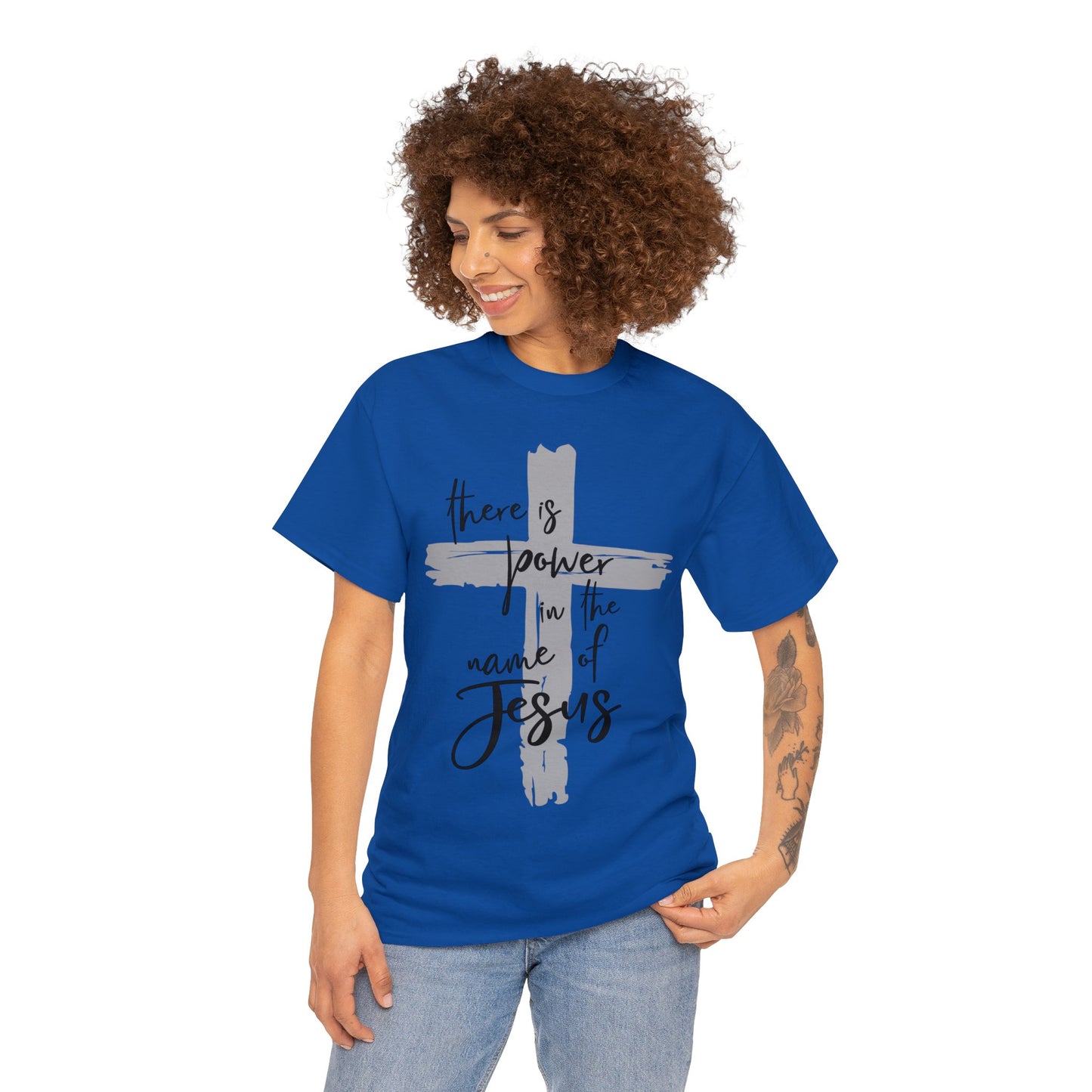 "Power in the Name of Jesus" Unisex Heavy Cotton Tee