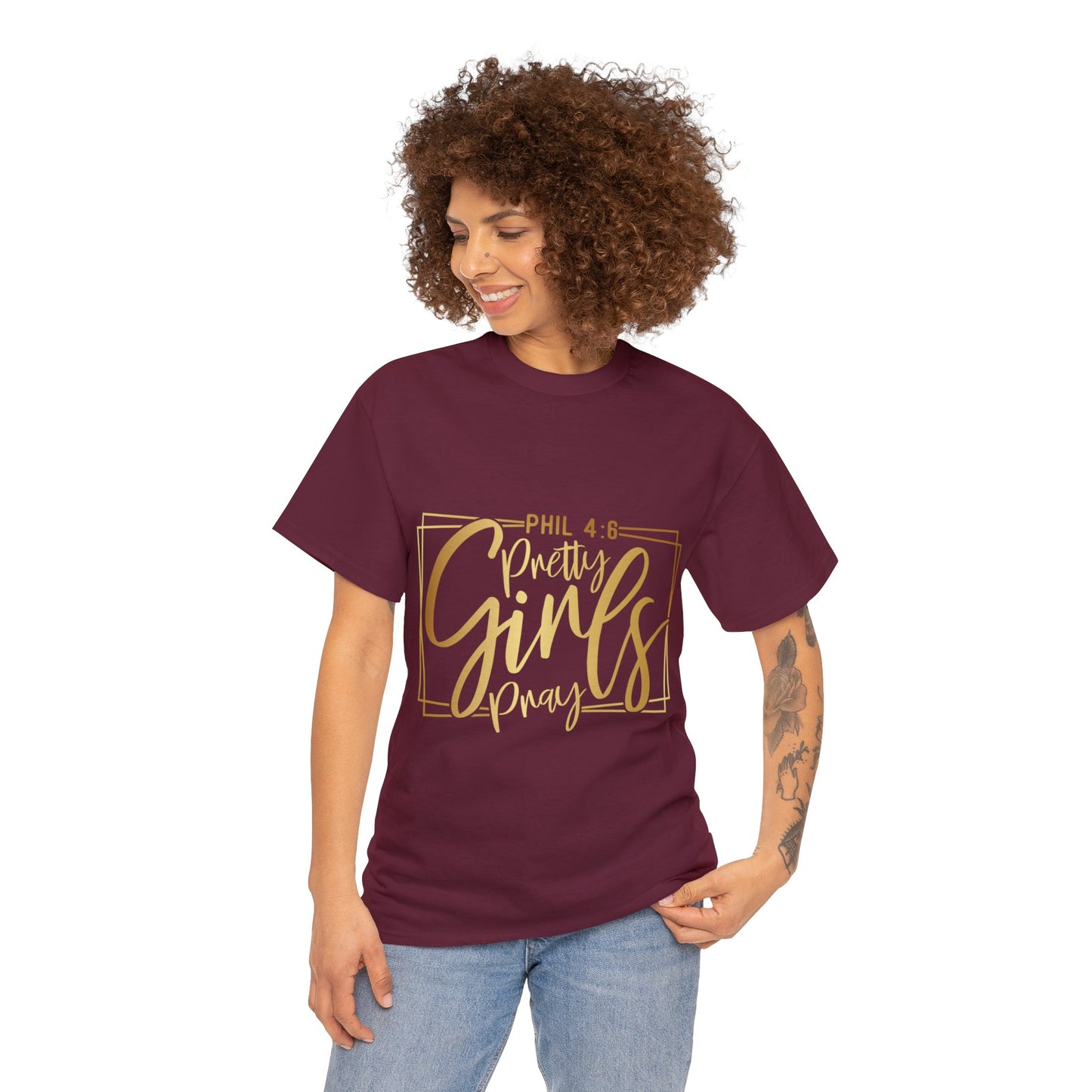 "Pretty Girls Pray" Unisex Heavy Cotton Tee