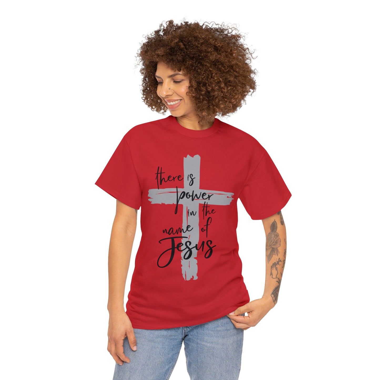 "Power in the Name of Jesus" Unisex Heavy Cotton Tee