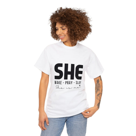 "She" Unisex Heavy Cotton Tee