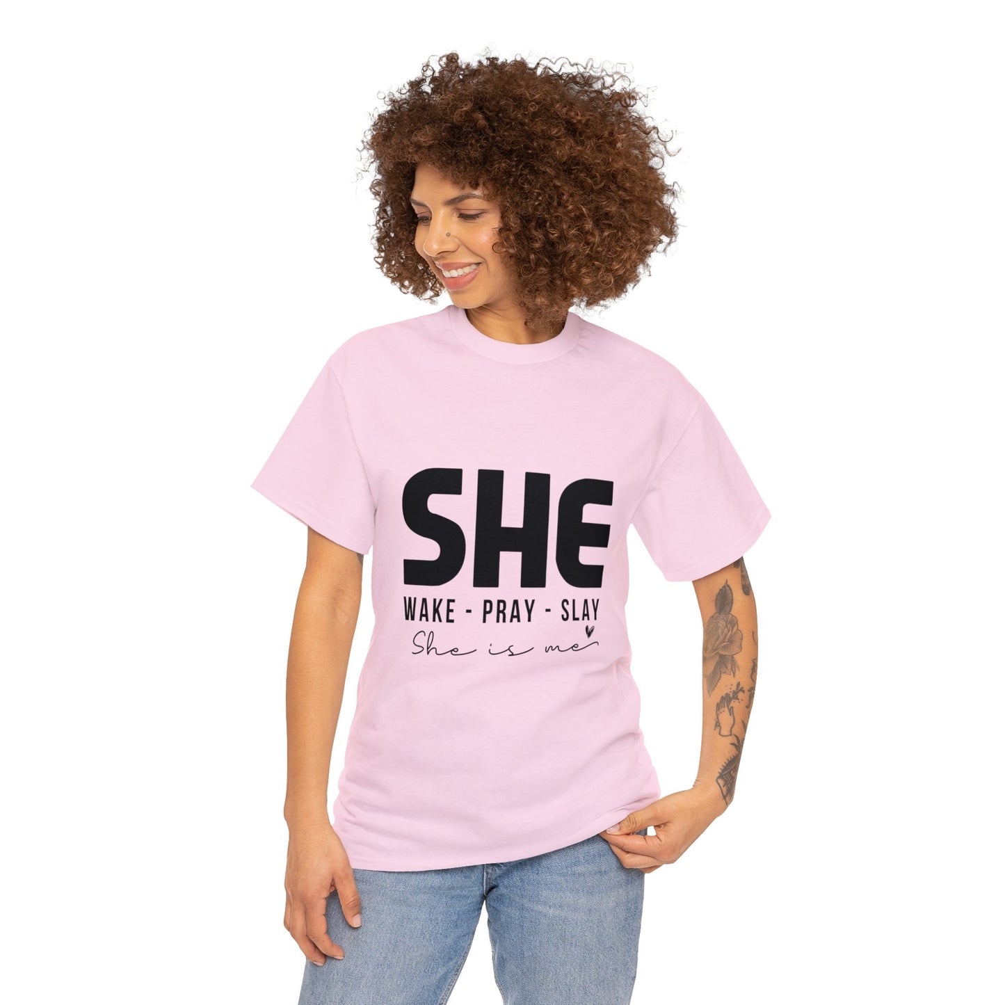 "She" Unisex Heavy Cotton Tee