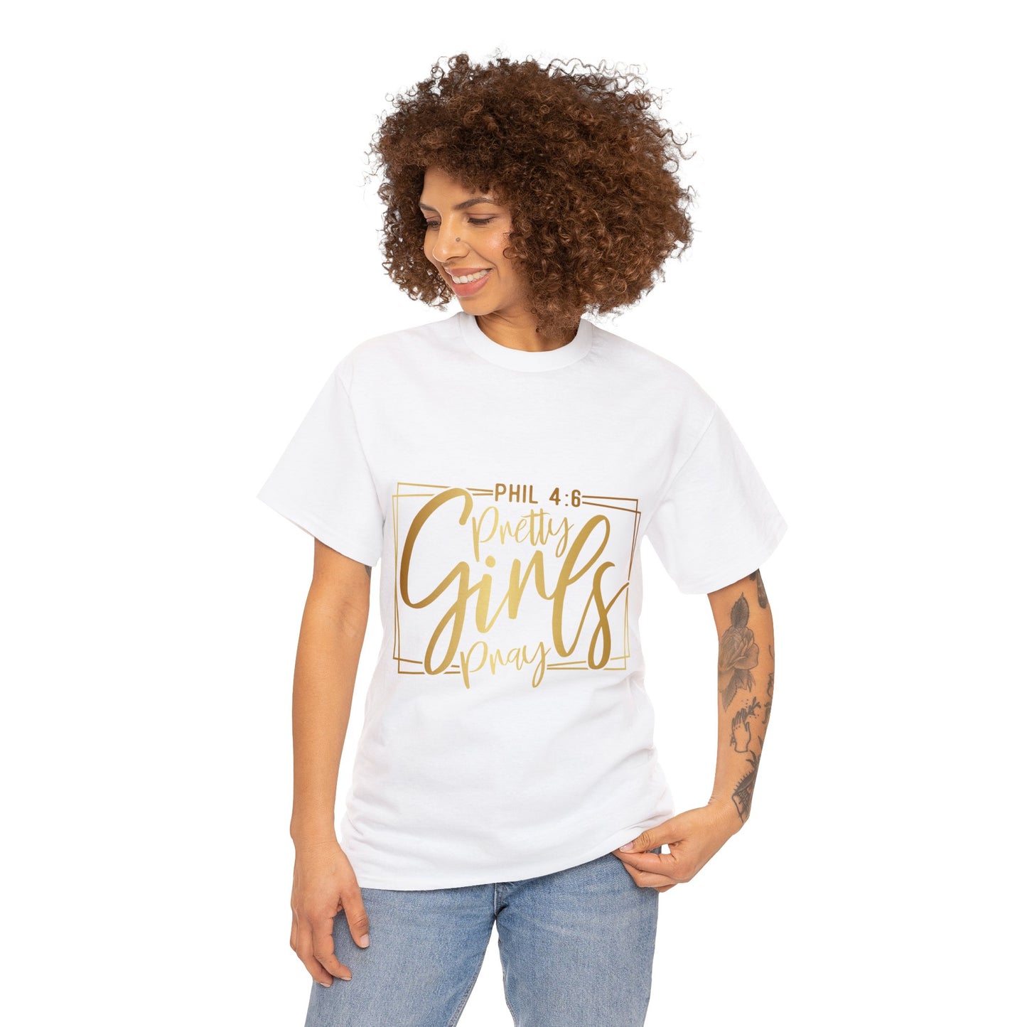 "Pretty Girls Pray" Unisex Heavy Cotton Tee