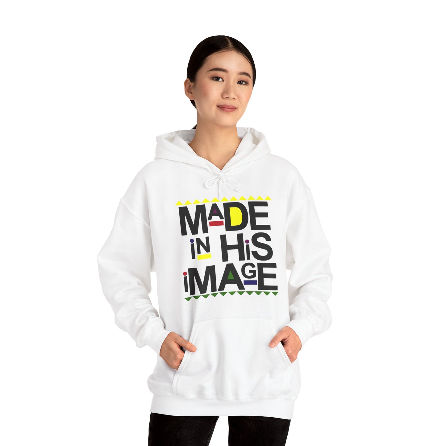 "Made in His Image" Unisex Heavy Blend™ Hooded Sweatshirt