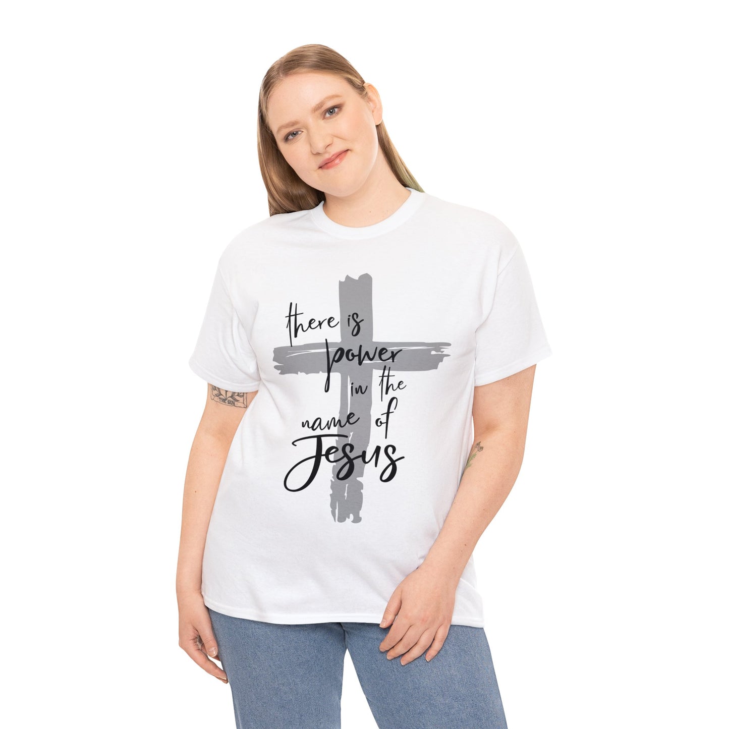 "Power in the Name of Jesus" Unisex Heavy Cotton Tee