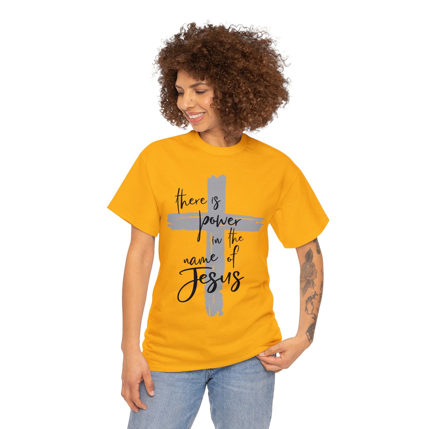 "Power in the Name of Jesus" Unisex Heavy Cotton Tee