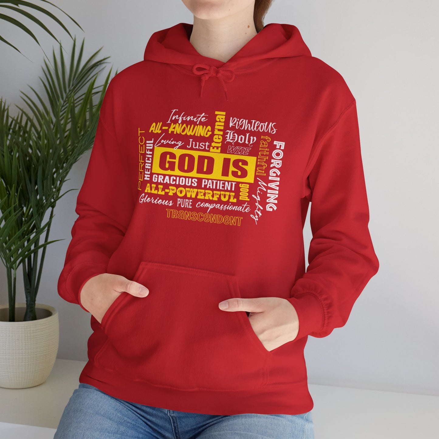 "God is" Unisex Heavy Blend™ Hooded Sweatshirt