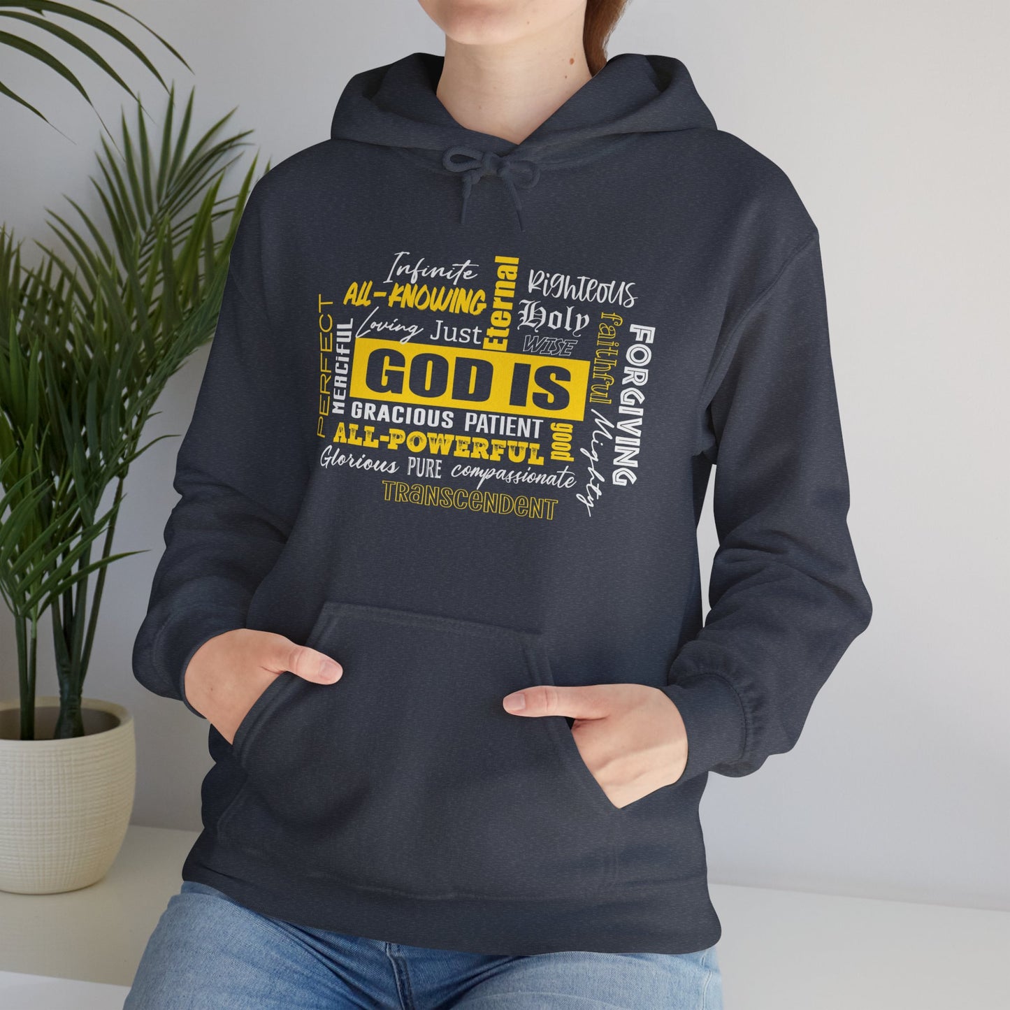 "God is" Unisex Heavy Blend™ Hooded Sweatshirt