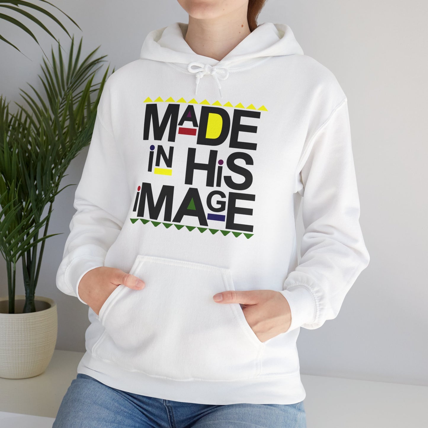 "Made in His Image" Unisex Heavy Blend™ Hooded Sweatshirt