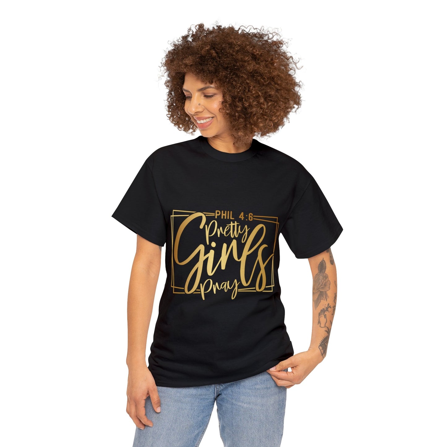 "Pretty Girls Pray" Unisex Heavy Cotton Tee