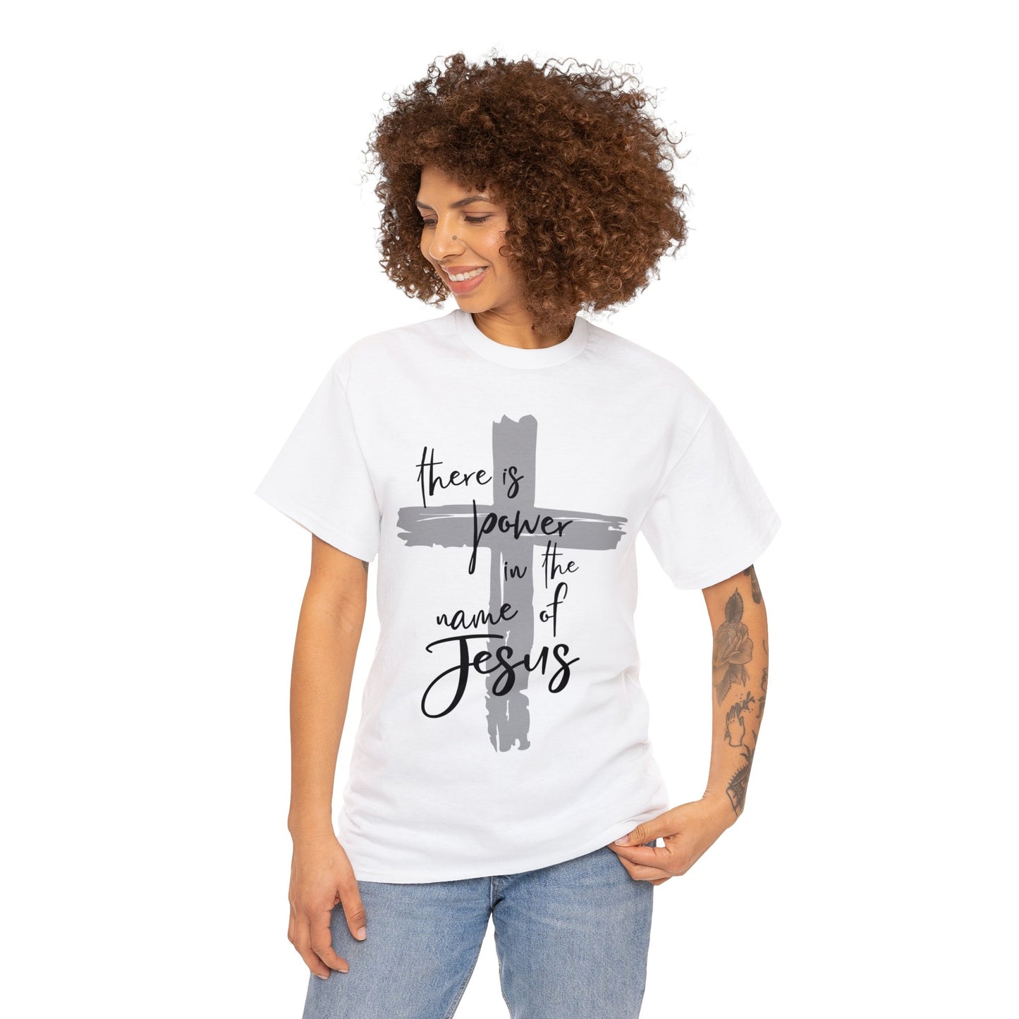 "Power in the Name of Jesus" Unisex Heavy Cotton Tee