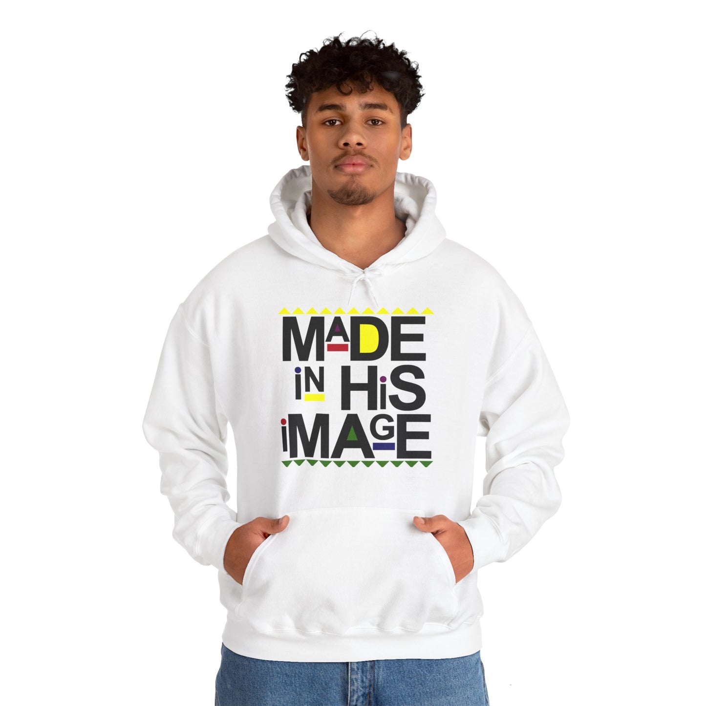 "Made in His Image" Unisex Heavy Blend™ Hooded Sweatshirt