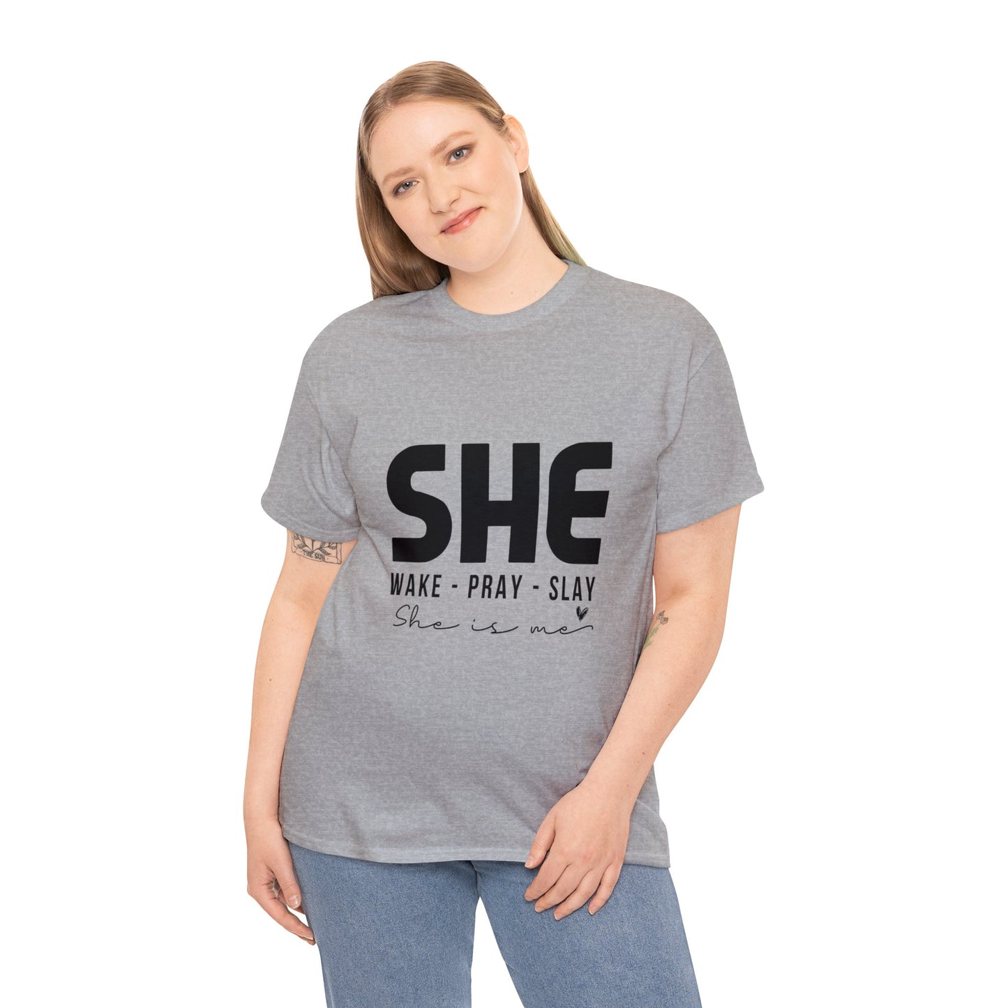 "She" Unisex Heavy Cotton Tee