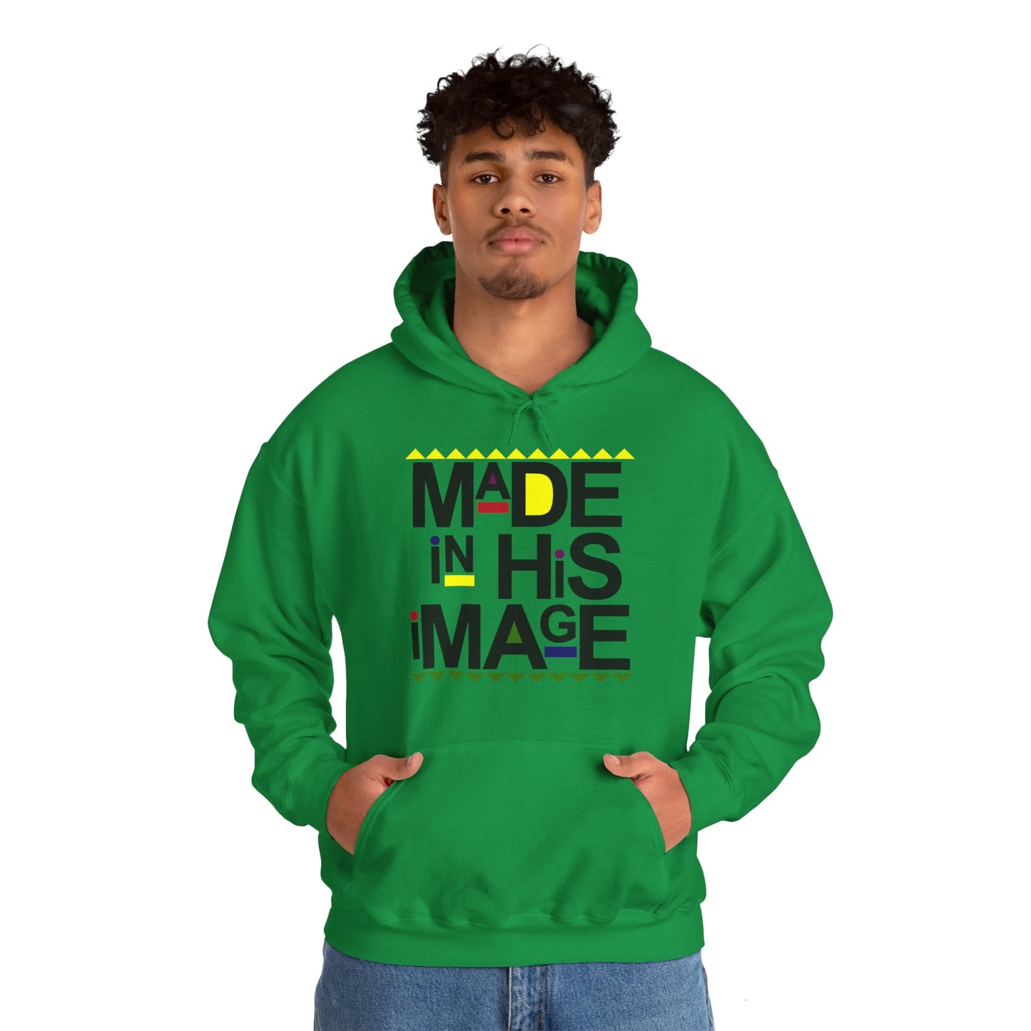 "Made in His Image" Unisex Heavy Blend™ Hooded Sweatshirt