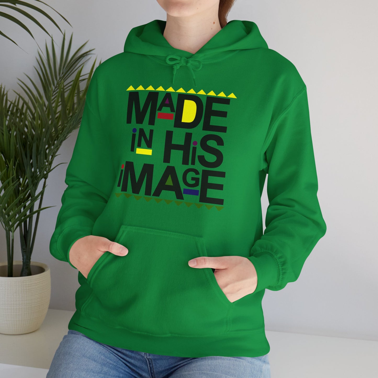 "Made in His Image" Unisex Heavy Blend™ Hooded Sweatshirt