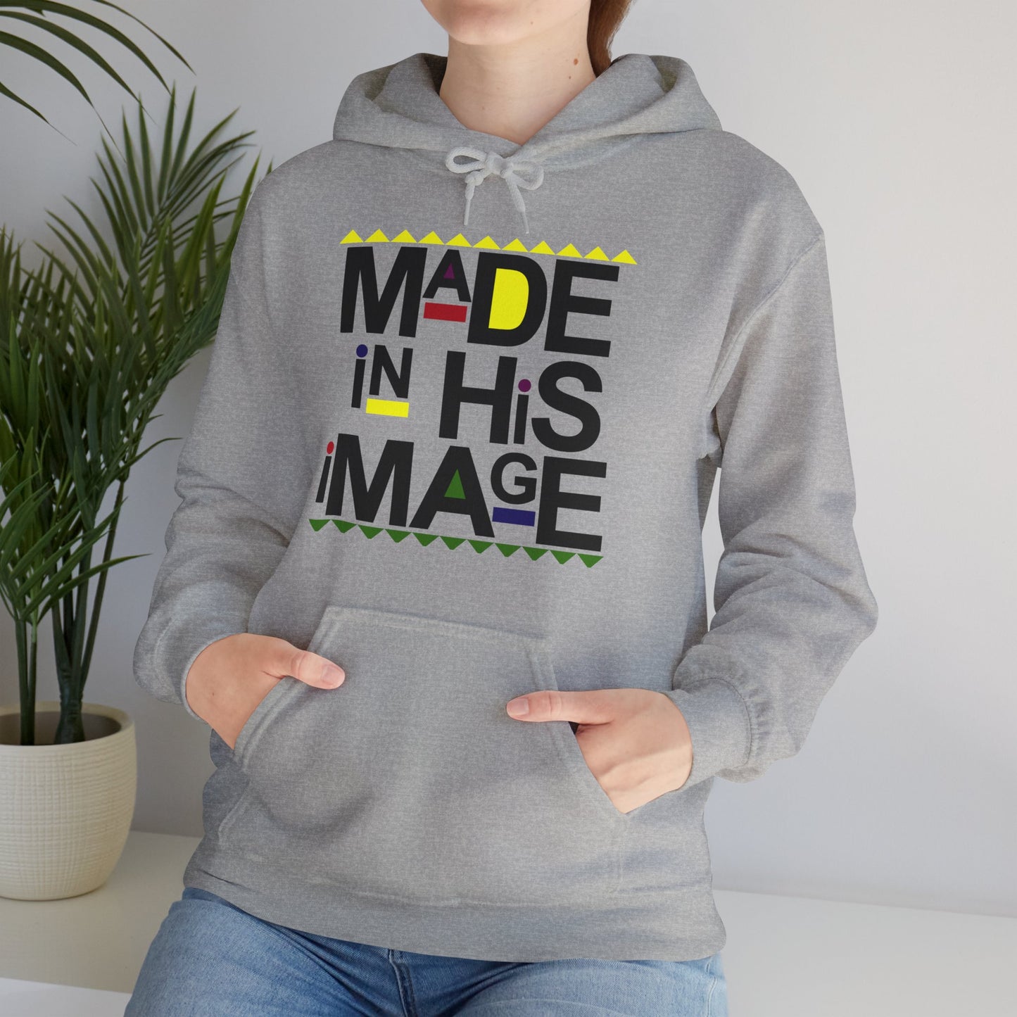 "Made in His Image" Unisex Heavy Blend™ Hooded Sweatshirt