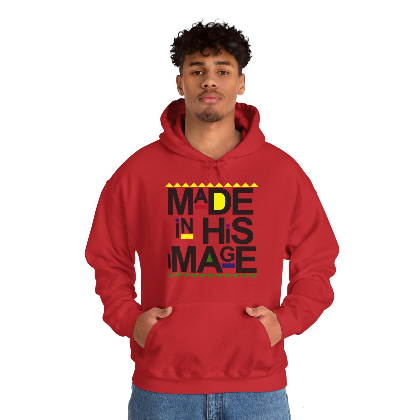 "Made in His Image" Unisex Heavy Blend™ Hooded Sweatshirt