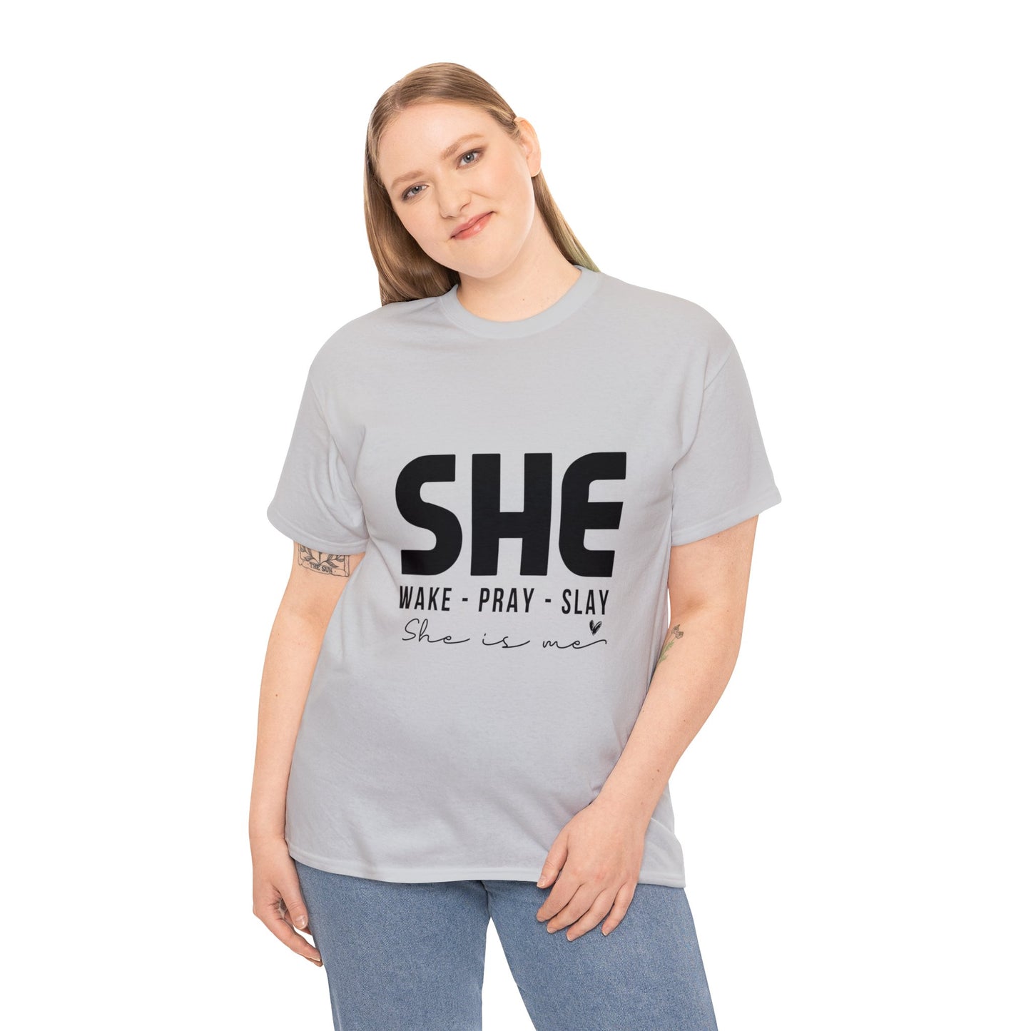 "She" Unisex Heavy Cotton Tee