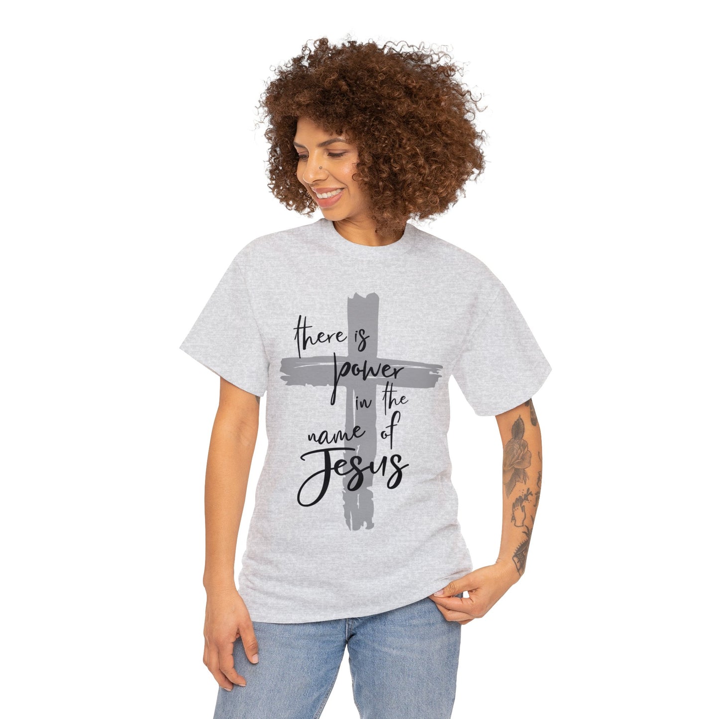 "Power in the Name of Jesus" Unisex Heavy Cotton Tee