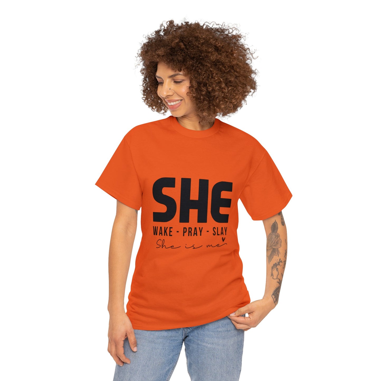 "She" Unisex Heavy Cotton Tee